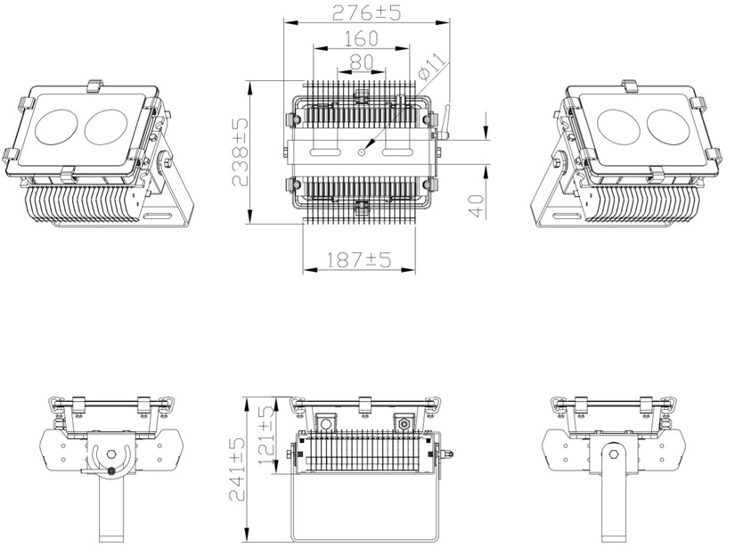 100W High Power LED Spotlight 15° 30° 60°