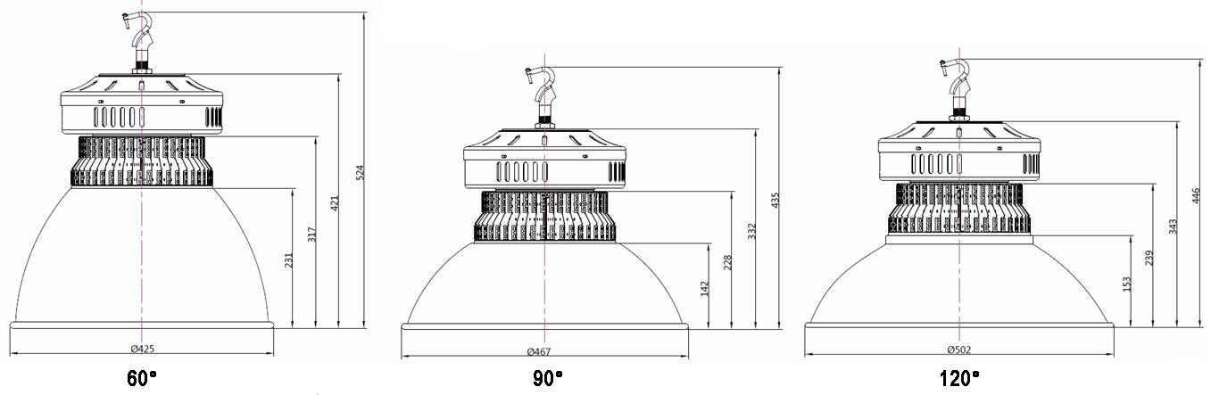 150W LED High Bay Light