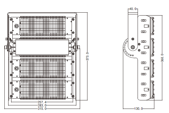 200W  led flood light 130lm/w