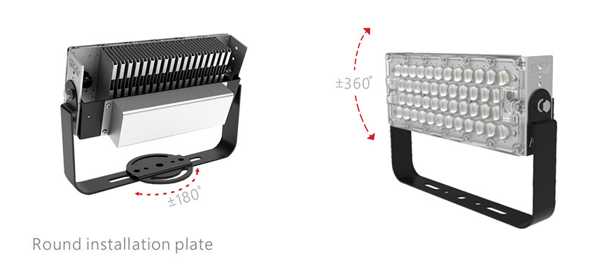 120W LED Flood Light 160LM/W LED High Mast Lights For Tennis Court Lighting