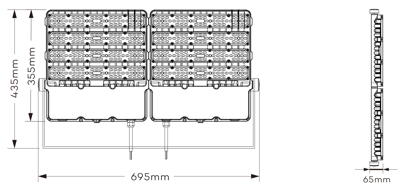 400W LED Industrial Light For Sports Lighting