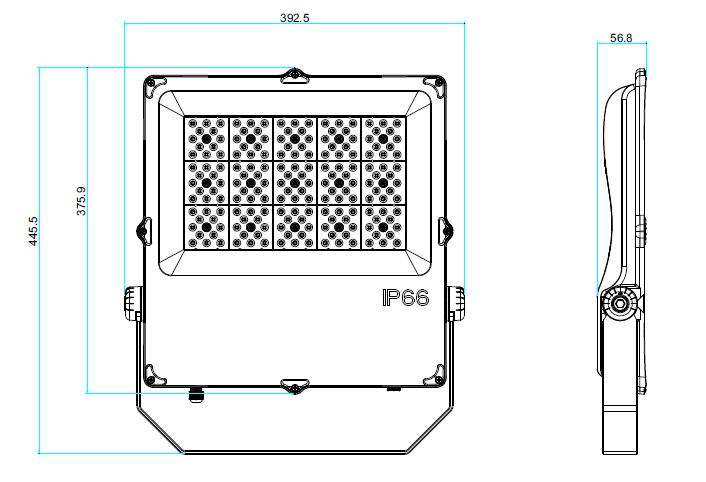 150W Ultra Slim LED Flood Light Fixtures 