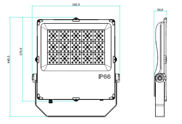 150W Ultra Slim LED Flood Light Fixtures 