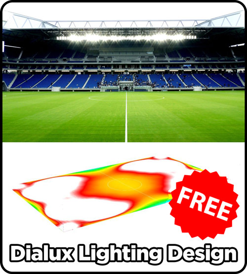 960W 1200W LED Stadium Light For High Mast Lighting With P50 Anti‐glare