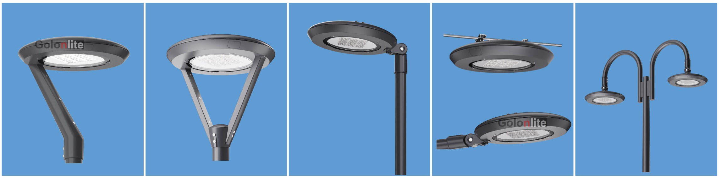 50W LED Garden Pole Light 7500Lm Outdoor Landscape Light