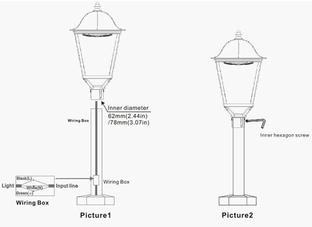 60W LED Post Top Pole Lights LED Circular Area Light