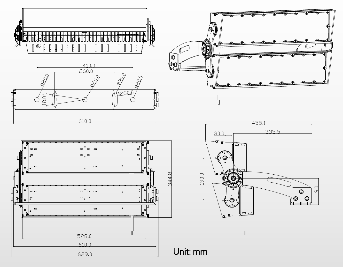 1000W LED Stadium Light