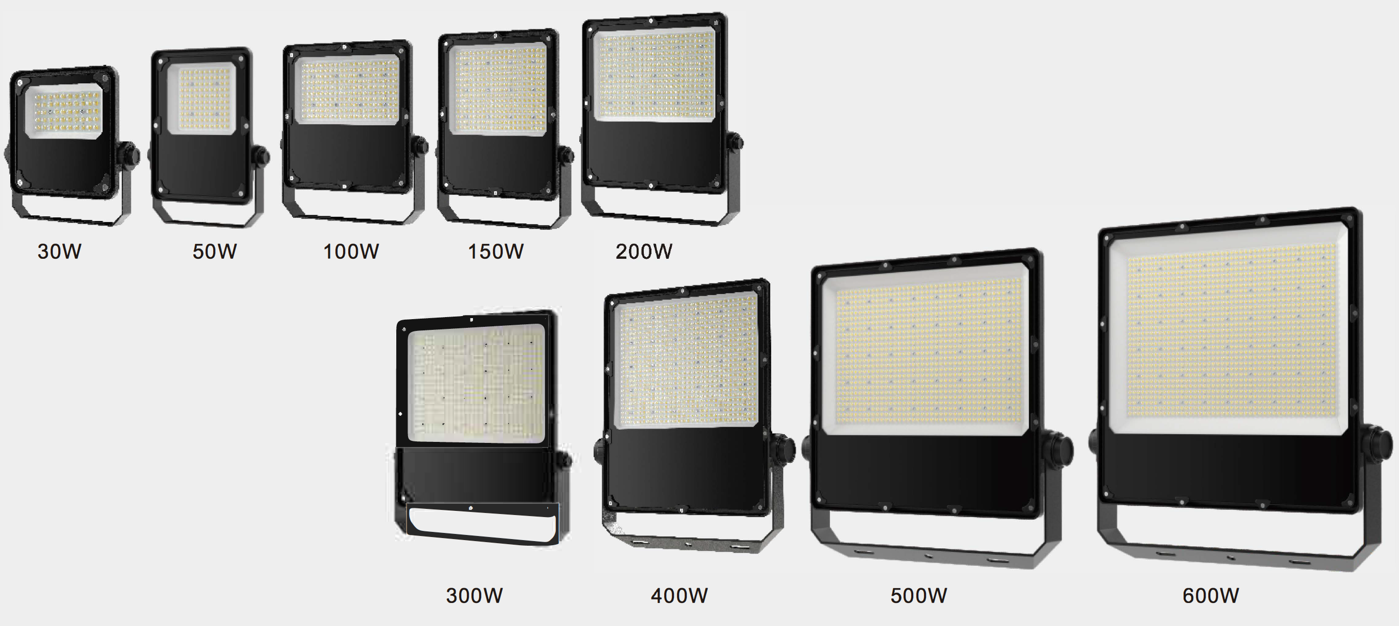 Economy 200W Commercial Outdoor LED Flood Lights 190lm/W