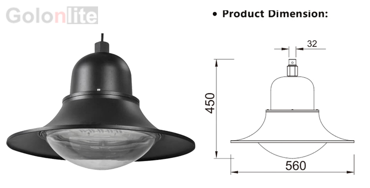 60W 50W 40W 30W LED Garden Light 20W LED Urban Light