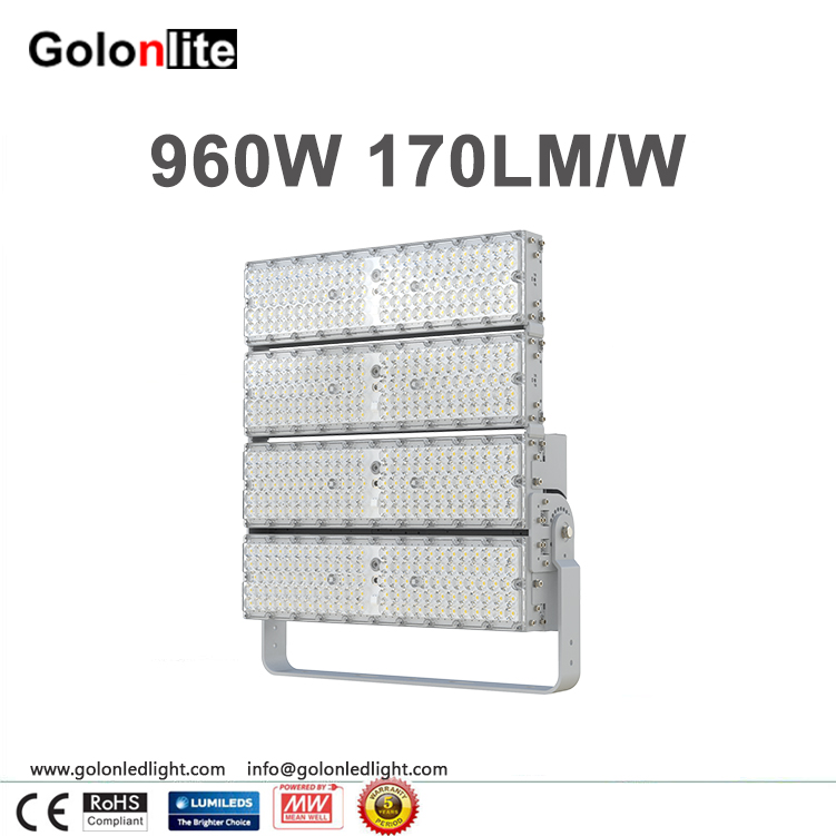 960W 1200W LED Stadium Light For High Mast Lighting With P50 Anti‐glare