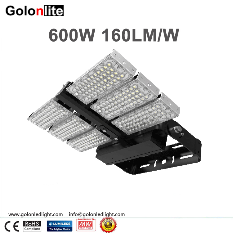 600W LED Sports Light Fixtures For Tennies Court Lighting